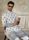 Outluk Wedding Vol 48 Pure Silk Fabric With Embroidery Work Mens Wear Kurta Payjama
